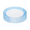 ARCOROC Brush blue Untertassen, Ø 14 cm, 6 Stück