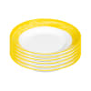 ARCOROC Brush yellow Teller tief, Ø 22,5 cm, 6 Stück