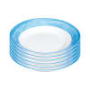 ARCOROC Brush blue Teller tief, Ø 22,5 cm, 6 Stück
