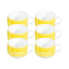 ARCOROC Brush yellow Tassen, 190 ml, 6 Stück