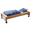 Kindergarten-Stapelbett mit 4 Lenkrollen, L 147 x B 62,5 x H 20 cm