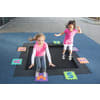 Kinder-Bodentrampolin, Sprungtuch gelb