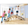 Hockertreppe bunt, 11 Teile