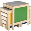 Hockertreppe bunt, 11 Teile