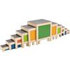 Hockertreppe bunt, 11 Teile