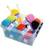 Wolle-Set mit Stricknadeln, 15-teilig
