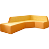 Ecksofa links, div. Stoffe, Sitzh. 30 cm