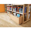 Rollkiste aus Holz, 80x33cm