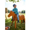 Holzpferd Garten, Holzpony ab 18 Monate, 58cm, Kindergartenqualität