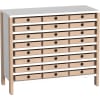 Schrank Linus mit 24 Eigentumskästen, B 110,4 x H 93,4  (mit Füßen) x T 45,7 cm