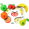 Greifpuzzle-Set Obst & Gemüse, 4 Puzzles