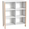 Regalschrank Linus, offen, B 110,4 x H 131,8 (mit Füßen) x T 45,7 cm