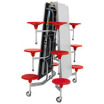 12er-Tisch-Sitz-Kombination, rechteckig, Tisch H69 cm