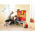 BIOSWING® Hocker Stoff, div. Stoffe, Sitzh. 34 - 44 cm