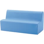 Sofa 3-Sitzer sidd, Kunstleder, div. Farben, Sitzh. 34 cm