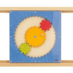 Wandplatte Zahnräder mit Acryl