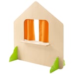 Trennwandhaus zum Bauen mit Fenster und Büschen