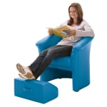 Fußhocker für Sessel, Kunstleder, div. Farben