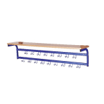Garderoben-Mützenablage, B 155 cm, 17 Haken