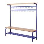 Garderoben-Komplettelement, B 155 cm, 17 Haken