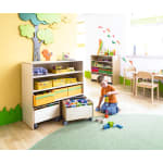 Rollkastenschrank move upp®, Rollkästen natur, B 92,5 x H 91,5 x T 38 cm