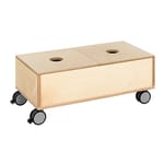 Rollkiste aus Holz, 76x31x38cm
