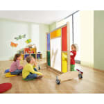 Rollfüße für Trennwände Kindergarten, 2 Stück