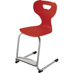 Freischwinger solit:sit® mit Fußstütze, Kunststoff-Schale, div. Farben, Gr. 2 - 4, Sitzh. 31 - 38 cm
