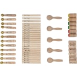 Holz-Instrumente-Box, 53-teilig