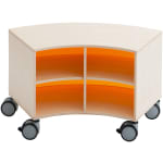 Bogenschrank move upp® niedrig, Acryl am Außenradius, div. Farben, B 100,8 x H 44 x T 38 cm