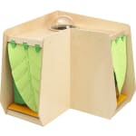 Winkelschrank grow.upp mit Bullauge inkl. Vorhang, div. Farben, B 111 x H 102 x T 111 cm