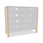 Schubkastenschrank Linus, B 110,4 x H 93,4 (mit Füßen) x T 45,7 cm