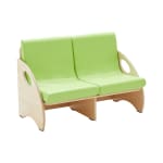 Sofa 2-Sitzer, Sitzh. ohne Polster 18,5 cm