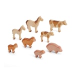 Holztiere-Set Bauernhof, 8-teilig
