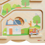 Wandplatte Rettungsdienst, aus Holz