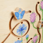 Wandplatte Wiese, aus Holz
