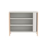 Portfolioschrank LINUS, mit Querrollladen; B 110,4 x H 131,8 x T 45,5 cm mit Holzfüßen