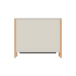 Portfolioschrank LINUS, mit Querrollladen; B 110,4 x H 131,8 x T 45,5 cm mit Holzfüßen