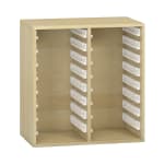 Pureo Regalschrank für Materialboxen B72 x H75 x T42 cm