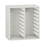 Pureo Regalschrank für Materialboxen, Dekor B72 x H75 x T42 cm