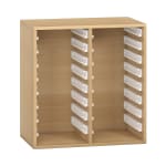Pureo Regalschrank für Materialboxen B72 x H75 x T42 cm