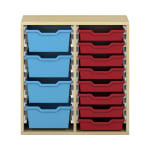 Pureo Regalschrank für Materialboxen B72 x H75 x T42 cm