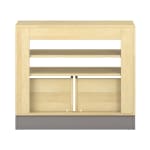 Pureo Regal für Rollkästen B100 x H87,5 x T42 cm