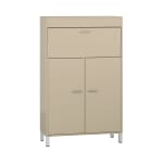 Pureo Schrank-Arbeitsplatz, Stehhöhe, Dekor B100 x H150 x T42 cm