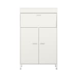 Pureo Schrank-Arbeitsplatz, Stehhöhe, Dekor B100 x H150 x T42 cm
