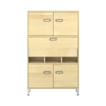 Pureo Schrank-Arbeitsplatz, Sitzhöhe B100 x H150 x T42 cm