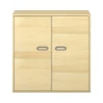 Pureo Doppeltürenschrank mit Rollböden B100 x H100 x T60 cm