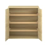 Pureo Doppeltürenschrank mit Rollböden B100 x H100 x T60 cm