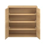 Pureo Doppeltürenschrank mit Rollböden B100 x H100 x T60 cm