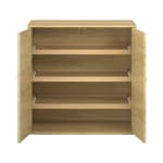 Pureo Doppeltürenschrank mit Rollböden B100 x H100 x T60 cm